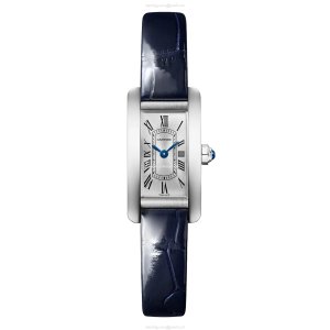 Cartier Tank Americaine WSTA0081 Steel Quartz Silver Dial Replica Watch