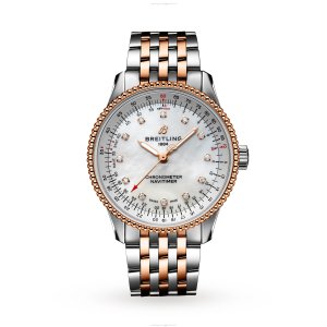 Breitling Navitimer 35mm Automatic - Stainless Steel & Rose Gold | Mother of Pearl Dial