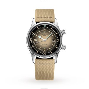 Longines Legend Diver L33744302 | 42mm Automatic | Stainless Steel & Beige Dial