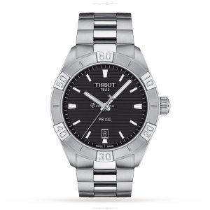 Tissot T-Classic PR 100 Sport | 42mm Black Dial | Stainless Steel Quartz Watch