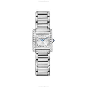 Cartier Tank Francaise W4TA0020 Steel Quartz Silver Dial Replica Watch