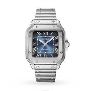 Cartier Santos de Cartier WSSA0063 - 35mm Steel Automatic Blue Watch