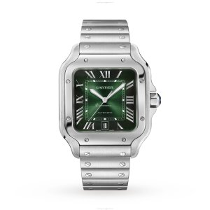 Cartier Santos de Cartier WSSA0062 - 40mm Steel Automatic Green Dial