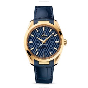 Omega Aquaterra 38mm Automatic Blue Dial - 18ct Yellow Gold Watch