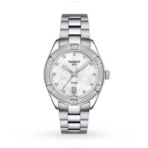Tissot PR 100 Ladies Watch - 36mm Stainless Steel Quartz - Mother of Pearl Dial