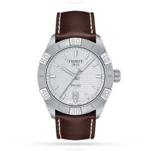 Tissot T-Classic PR 100 Sport Watch - 42mm Stainless Steel & Silver Dial