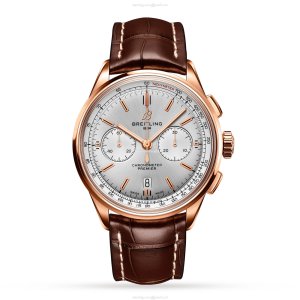 Breitling Premier RB0118371G1P1 | 42mm Rose Gold Automatic Silver Dial