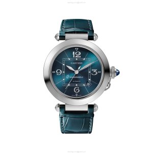 Cartier Pasha de Cartier WSPA0038 - 41mm Steel Automatic Blue Watch
