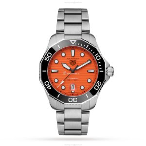 TAG Heuer Aquaracer Automatic - Orange Dial - 43mm Stainless Steel