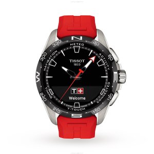 Tissot T-Touch Connect Solar Titanium Smart Watch - 47.5mm Black Dial