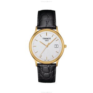 Tissot T-Gold 18ct Yellow Gold Quartz Watch - 33.5mm White Dial