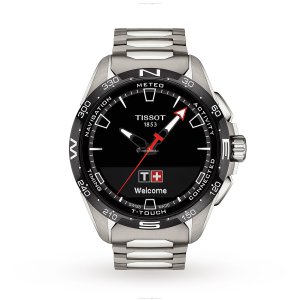 Tissot T-Touch Titanium Smart Watch - 47.5mm Black Dial | 100M Water Resistant
