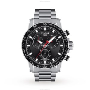 Tissot T-Sport Chrono Watch - 45.5mm Black Dial - Stainless Steel Quartz