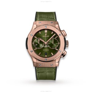Hublot 521.OX.8980.LR | 18ct Rose Gold Automatic Green Dial Watch