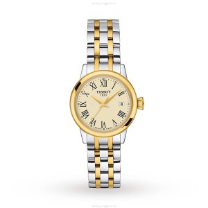 Tissot T-Classic Ladies Gold Watch | 28mm Stainless Steel | Quartz