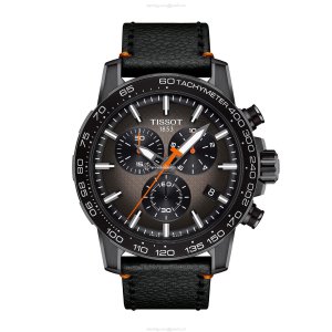 Tissot T-Sport Chrono Black Dial Stainless Steel Watch - 45.5mm Quartz