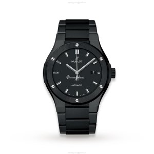 Hublot Classic Fusion Ceramic Automatic Watch - Black Dial 42mm