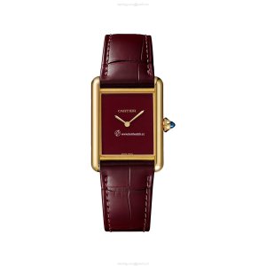 Cartier Tank Louis Cartier WGTA0190 - 26mm Yellow Gold Manual Winding Red Dial