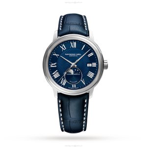 Raymond Weil Maestro Automatic Watch - 40mm Blue Dial | Stainless Steel