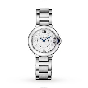 Cartier Ballon Bleu de Cartier W4BB0029 - 28mm Steel Quartz Watch - Silver Dial