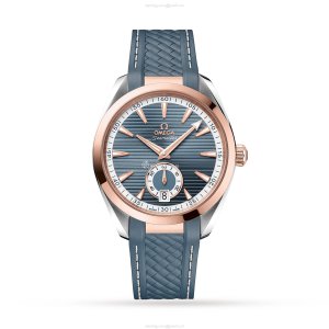 Omega Seamaster Aqua Terra 41mm Blue Dial Automatic Watch - Stainless Steel & Rose Gold