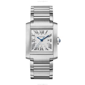 Cartier Tank Francaise WSTA0067 - 31mm Steel Automatic Silver Dial Watch