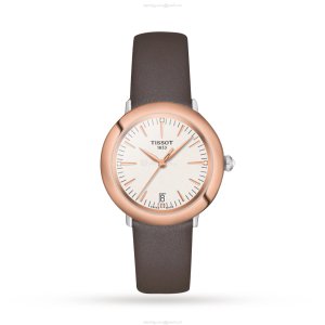 Tissot T-Gold Ladies Watch - 33mm Stainless Steel & Rose Gold - Quartz Cream Dial