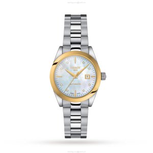 Tissot T-Gold Automatic Watch - Mother of Pearl Dial & Diamonds | 29mm