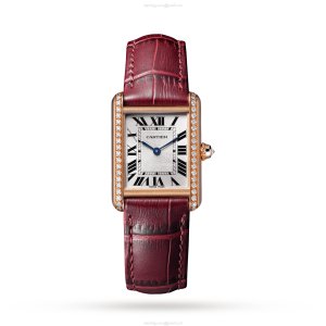 Cartier Tank Louis Cartier WJTA0037 - Rose Gold Manual Winding - 22mm Silver Dial