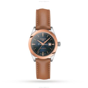 Tissot T-Gold Automatic Watch | 29mm Blue Dial | Stainless Steel & Rose Gold