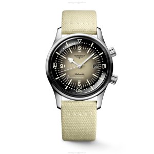 Longines Legend Diver L37744302 | 42mm Automatic | Stainless Steel Beige Dial