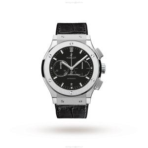 Hublot Classic Fusion 521.NX.1171.LR - 45mm Titanium Automatic Watch - Black Dial