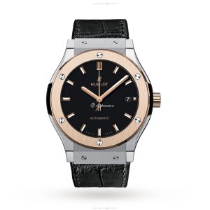 Hublot 511.NO.1181.LR Titanium Automatic Watch - 45mm Black Dial
