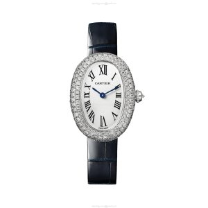 Cartier Baignoire WJBA0015 - White Gold Quartz Watch - Silver Dial