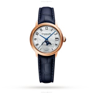 Raymond Weil Maestro Automatic Watch | 33.5mm Rose Gold & Steel | Mother Of Pearl Dial