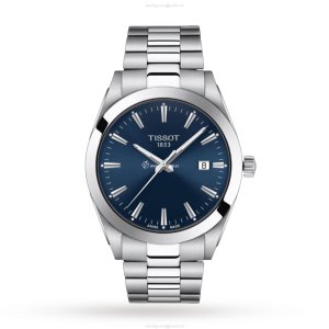 Tissot T-Classic Gentleman Quartz Watch - 40mm Blue Dial - Stainless Steel