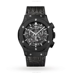 Hublot Classic Fusion 45mm Ceramic Automatic Black Watch | Replica