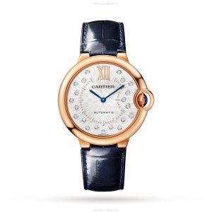Cartier Ballon Bleu de Cartier 36mm Rose Gold Automatic Watch | Silver Dial