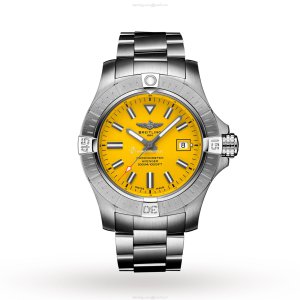 Breitling Avenger Automatic 45mm | Yellow Dial | Stainless Steel Replica
