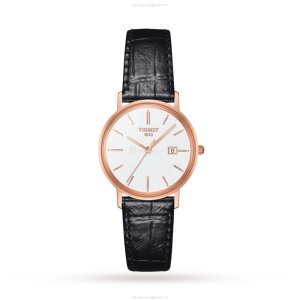 Tissot T-Gold 18ct Rose Gold Quartz Watch - 29mm White Dial | For Her