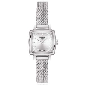 Tissot T-Trend Ladies Watch - Silver Dial with Diamonds - 20mm Stainless Steel