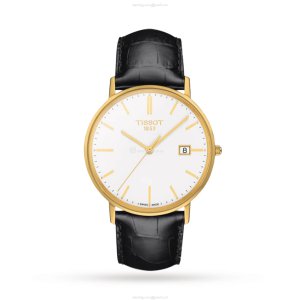 Tissot T-Gold 18ct Yellow Gold Quartz Watch - 38mm White Dial | Unisex