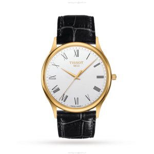 Tissot T-Gold 18ct Yellow Gold Watch - 40mm Silver Dial Quartz