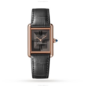 Cartier Tank Louis Cartier WGTA0092 - 26mm Rose Gold Manual Winding Grey Dial