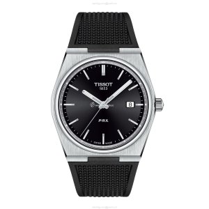Tissot T-Classic PRX 40mm Stainless Steel Quartz Watch - Black Dial