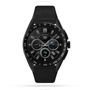 TAG Heuer Connected Smart Watch - 45mm Titanium DLC Case - Black Dial