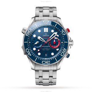 Omega Seamaster Diver 300M 44mm Automatic Blue Dial Stainless Steel Watch