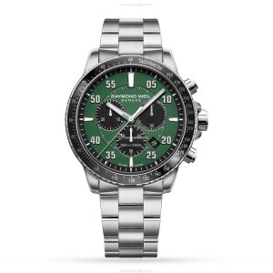 Raymond Weil Tango 8570 | 43mm Green Dial | Stainless Steel Quartz Watch