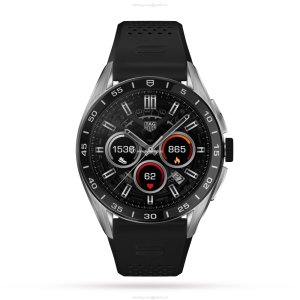 TAG Heuer Connected Smart Watch - 45mm Stainless Steel - Black Dial