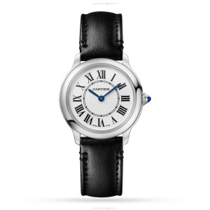 Cartier Ronde Must WSRN0030 | 29mm Steel Quartz Watch Silver Dial